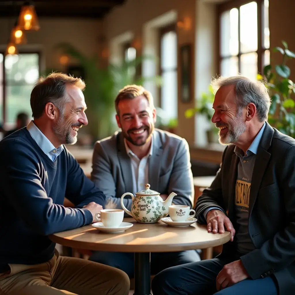 Tasse de thé fumante sur une table en bois rustique