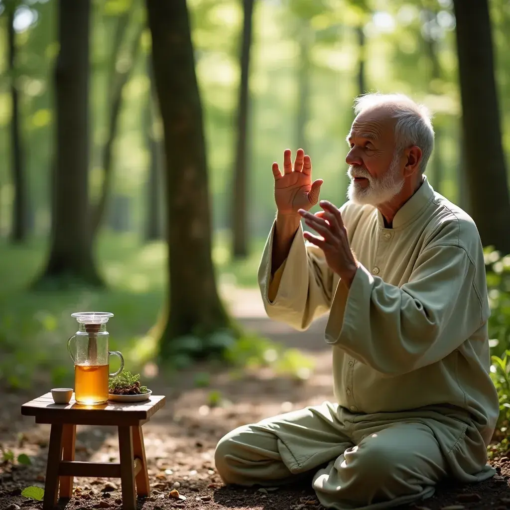 Mélange d'herbes soigneusement sélectionnées pour le bien-être masculin